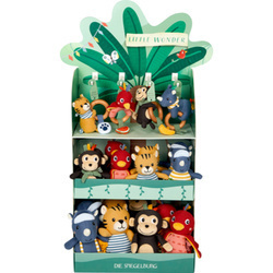 Display Little Wonder małpka, ryś, tygrys, ptak