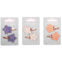 Spinki do włosów miedziane gwiazdki