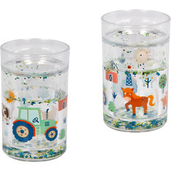 Szklanka z tritanu brokatem