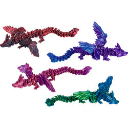 Kryształowy smok ze skrzydłami