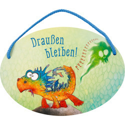 Świecąca w ciemności tabliczka na drzwi