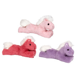 Kolorowe pluszowe koniki