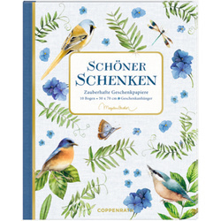 Zestaw papierów prezentowych Marjolein Bastin Pure Nature blue
