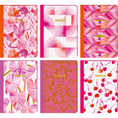 Zeszyty A5 - All about pink, 12 szt
