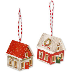 Wisząca lampa LED w kształcie domu