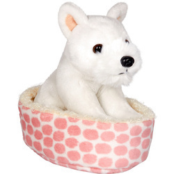 Pluszowy terier Nick w koszyku