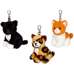 Pluszowe zawieszki w kształcie kotów