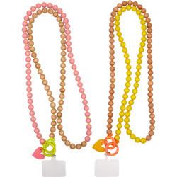 Smycz z drewnianymi beatsami do telefonu komórkowego