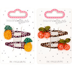 Spinki do włosów wiśnia i ananas