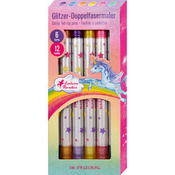 Długopisy z brokatem