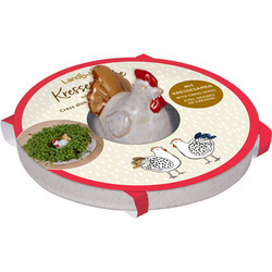 Talerz dekoracyjny z rzeżuchą