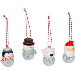 Wisiorki w kształcie kuli śnieżnej