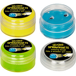 Skacząca ciastolina świecąca w ciemności