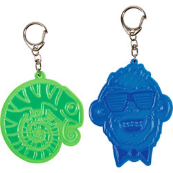 Odblaskowa zawieszka kameleon i małpka