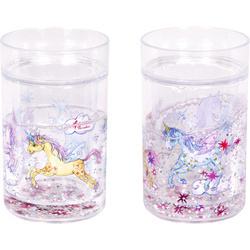 Szklanka z tritanu z brokatem