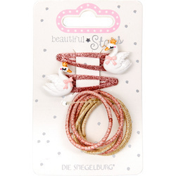 Spinka + gumka do włosów łabędź nr 3