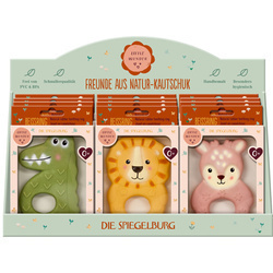 Display gryzaki lew/krokodyl/jeleń (3x4 szt.)