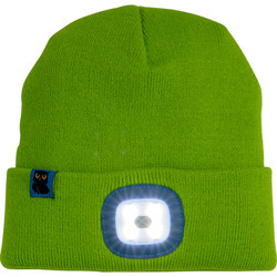 Czapka z lampką LED