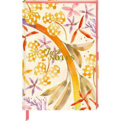 Zeszyt A5 - Just notes ORANGE, cross grid