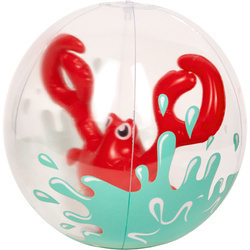 Piłka plażowa z krabem w środku