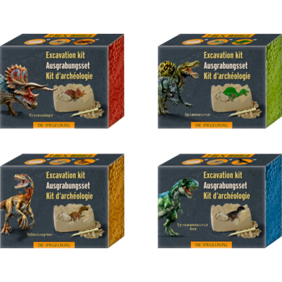 Miniaturowy zestaw do wykopalisk figurki dinozaurów