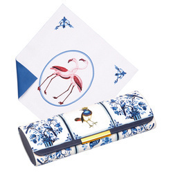 Etui na okulary niebieskie