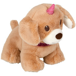 Unidog mały brązowy- piesek jednorożec