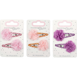 Spinki do włosów tiulowe kwiaty