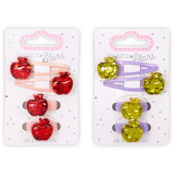 Spinka do włosów i gumka do włosów jabłko