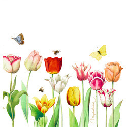 Serwetki papierowe - tulipan (20szt)